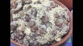 Couscous aux fèves plat Algérien rapide et facile  سكس بالفول سريع وسهل [upl. by Eirallih]