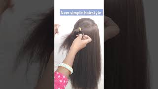 New trending simple hairstyle for girls viralvideo youtubeshorts amazing open hairstyle [upl. by Jereme696]