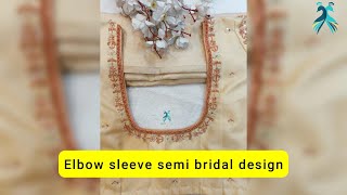 Elbow sleeve semi bridal design  Sophiya Aari Work in Virudhunagar  8925608591 [upl. by Sihonn]