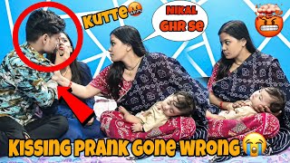 Kissing Prank On Ishu In Front Of Family🤯Dede Ne Ghr Se Bhaga Diya😭yashuvlog7 [upl. by Ailec59]