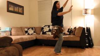 Mele Kalikimaka Hula Dance  Practice Video [upl. by Werdma]