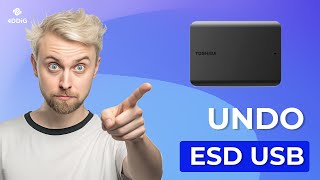 3 Proven Ways to Fix External Drive Turned Into EsdUSB Restore ESD Drive Back into NTFS Drive [upl. by Nikral889]