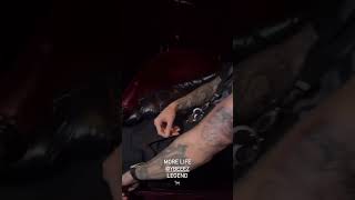 Central Cee gets a tattoo of his manager Ybeez on his arm 🤝 mixtapemadness [upl. by Myrta]