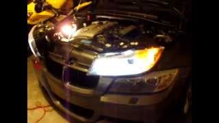 E90 E91 BMW OEM Halogen to Xenon Conversion Installation Tutorial [upl. by Ardnuhs]