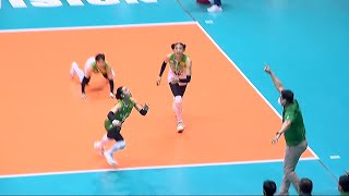 Jazareno saves result to Laputs kill  UAAP Season 85 Womens Volleyball [upl. by Wiedmann]