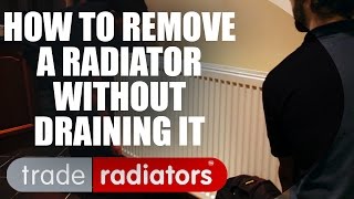 How To Remove A Radiator Without Draining It [upl. by Aronek]