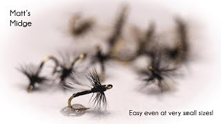 Matts Midge  Very Tiny Dry Fly  McFly Angler Fly Tying Tutorial [upl. by Marianne]