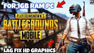 PUBG PC In 1GB ram  Without Graphics Card  Low end Pc  NO LAG FIX With HD Graphics [upl. by Reimer665]