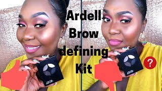 Ardell Brow Defining Kit Review brow tutorial [upl. by Noonberg779]