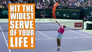 Tennis Tips For Left Handed Players  The Wide Serve [upl. by Akinak]