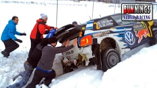 Crash JM Latvala  Rally Sweden 2015  BunningsVideo CLIP [upl. by Yeliah890]