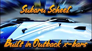 Subaru School  How to use an Outbacks hidden crossbars [upl. by Joab468]