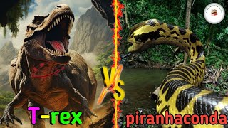 क्या TRex मार पायेगा piranhaconda को 🤔  TRex vs piranhaconda  who will win 🔥 monsters [upl. by Mcroberts963]