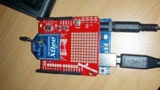 XBee based sensor communication using Arduino [upl. by Eidak]