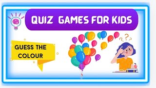 Quiz Game  find colours colors  Quiz for kids  interactive Quiz  visual learning  kids activity [upl. by Sarat195]