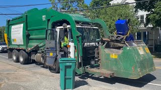 Waste Management Autocar ACX McNeilus Atlantic Series Curotto Can Garbage Truck [upl. by Aicilev]