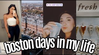 BOSTON VLOG hauls a few tears ugh  exploring the city [upl. by Hewet]