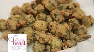 Southern Fried Okra Recipe  I Heart Recipes [upl. by Swithbart]