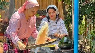 Cooking cabbage rolls in the traditional way in the village [upl. by Araz]