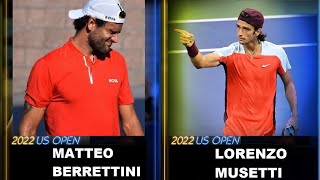 Matteo Berrettini amp Lorenzo Musetti 🎾 Court practice ft Vika Azarenka amp Andrea Petkovic 🗽 [upl. by Marney]