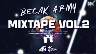 MIXTAPE VOL2  BECAK BOOTIE  BECAK ARMY  DUTCH  BREAKS  EDM PARTY MIX 2023  AXL GHOZY [upl. by Hoagland]