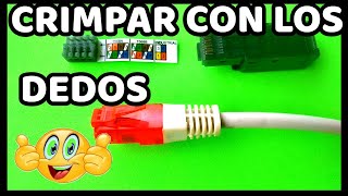 ✅NUEVO MÉTODO Como crimpar RJ45 sin crimpadora con los Dedos Ethernet [upl. by Knutson360]