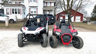 Polaris RZR 200 vs Polaris Ace 150 [upl. by Ecnerolf]