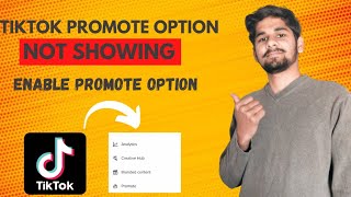 how to enable tiktok promote option  tiktok promote option setting [upl. by Ybrek451]