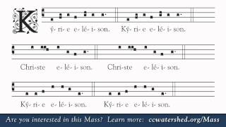 New ICEL Translation of the Roman Missal • Kyrie Greek [upl. by Ib]