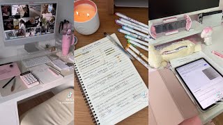 Study with me 💯📚 ASMR✨️  Tiktok compilation °•☆°○• [upl. by Adnoluy232]