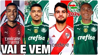 CHEGADAS E SAÍDAS DO PALMEIRAS PARA 2024 ATUALIZADO [upl. by Tecil]