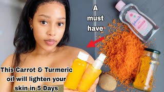 Try using Johnson oil turmeric amp carrot for glowing flawless skin tone how to make carrot oils [upl. by Shieh]