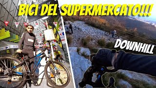 E Possibile Fare Downhill Con Una Bici Del Supermercato Downhill Con Una RockRider [upl. by Akcimat871]