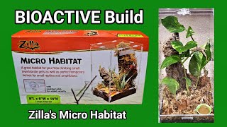 Bioactive Tank Build with Zillas Micro Habitat review [upl. by Selohcin407]