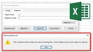 Fix Find and Replace Not Working in Microsoft Excel [upl. by Lahcar454]