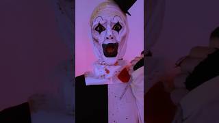 Chop Chop🤡 terrifier clownmakeup halloweenmakeuplook makeuptransition shorts sfxmakeup mua [upl. by Gabby]