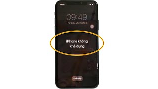 Cách sửa lỗi iPhone không khả dụng do nhập sai mật mã mở khóa nhiều lần [upl. by Annaeel216]