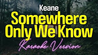 Somewhere Only We Know  Keane KARAOKE [upl. by Ardnal789]