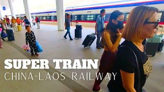 Streaking across Laos on the ChinaLaos Railway [upl. by Hennahane]