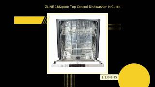 ZLINE 18quot Top Control Dishwasher in Custom Panel Ready White Matte [upl. by Alia906]