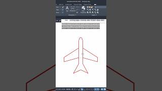 2D drawing of Aeroplane ✈️ Design with AutoCAD aeroplane design drafting [upl. by Jasisa679]