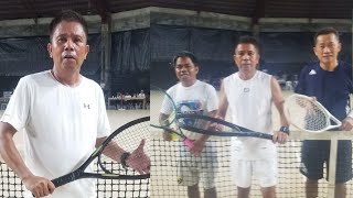 SINGLES VS DOUBLES  MAENG VS NESTORLARRY  BAYUGAN TENNIS DERBY 2024 [upl. by Ardnekal]