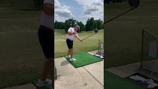 Full Shoulder Turn Driver Backswing from Trail Leg View [upl. by Llehcear]