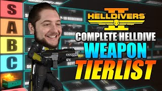 Complete Helldive Tier 9 Weapon and Grenade Tierlist  Helldivers 2 [upl. by Susy577]