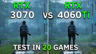 RTX 3070 vs RTX 4060 Ti  Test In 20 Games at 1080p  2023 [upl. by Assel]