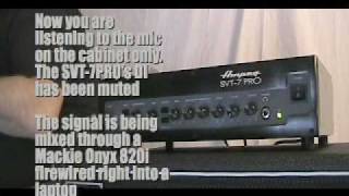 Ampeg SVT7PRO Demo 22 [upl. by Orford]