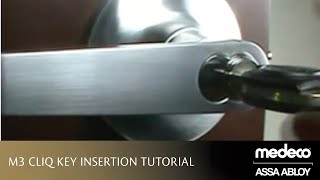 Medeco M3 CLIQ Key Insertion Tutorial  Medeco Locks [upl. by Algernon]