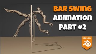 Blender Bar swing animation tutorial IKFK switching  Part 2 [upl. by Nauqe274]