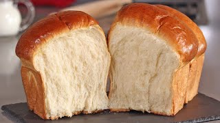 Soft Japanese Hokkaido Milk Bread  Tangzhong Method  How Tasty Channel [upl. by Sadoff551]