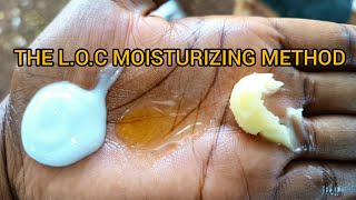 HOW TOTHE LOC METHOD MOISTURIZE NATURAL 4C HAIR [upl. by Sirej]